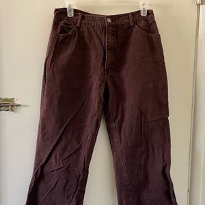 Brittania brown corduroy pants waist size is 33